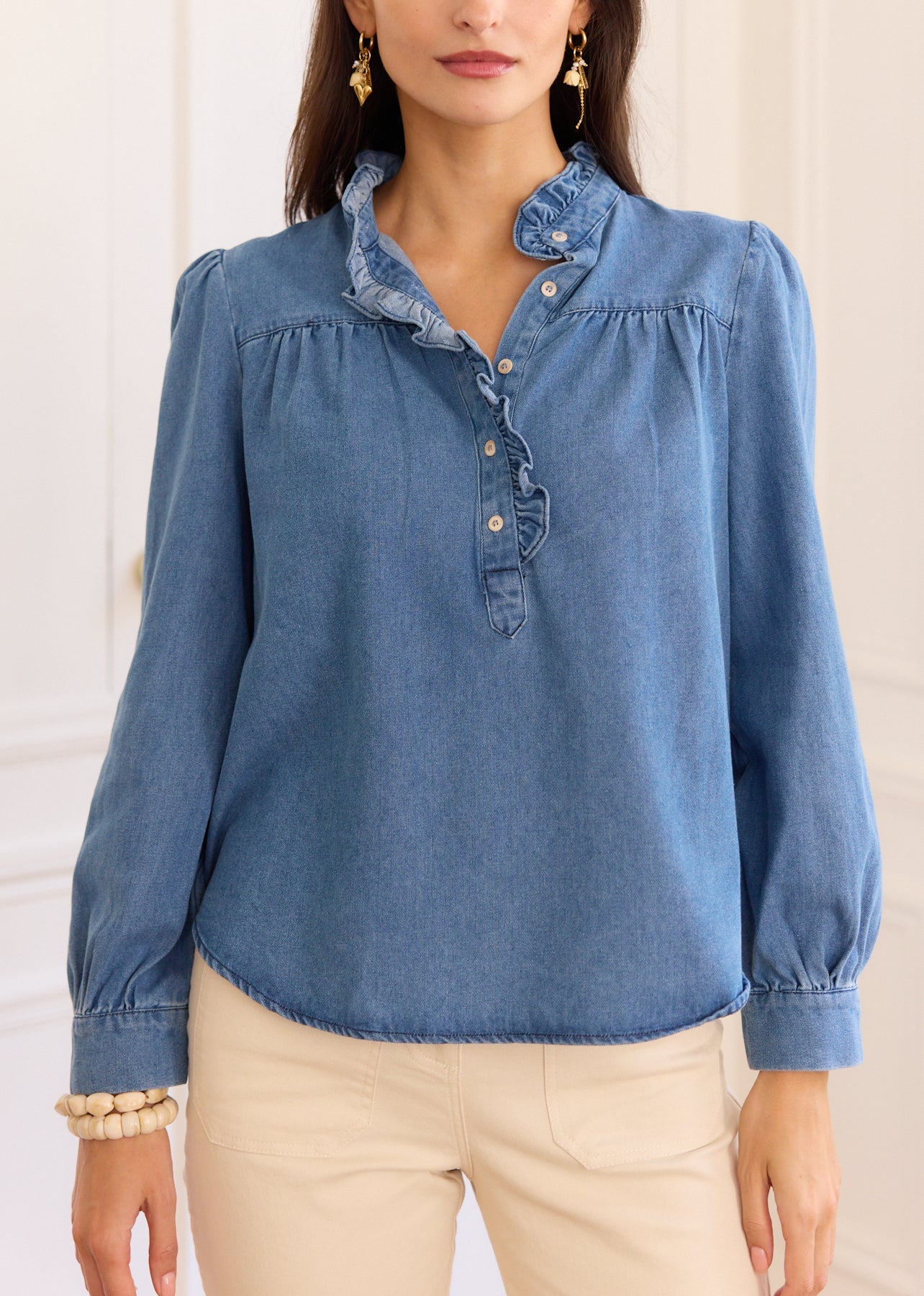 Blouses & chemises en denim