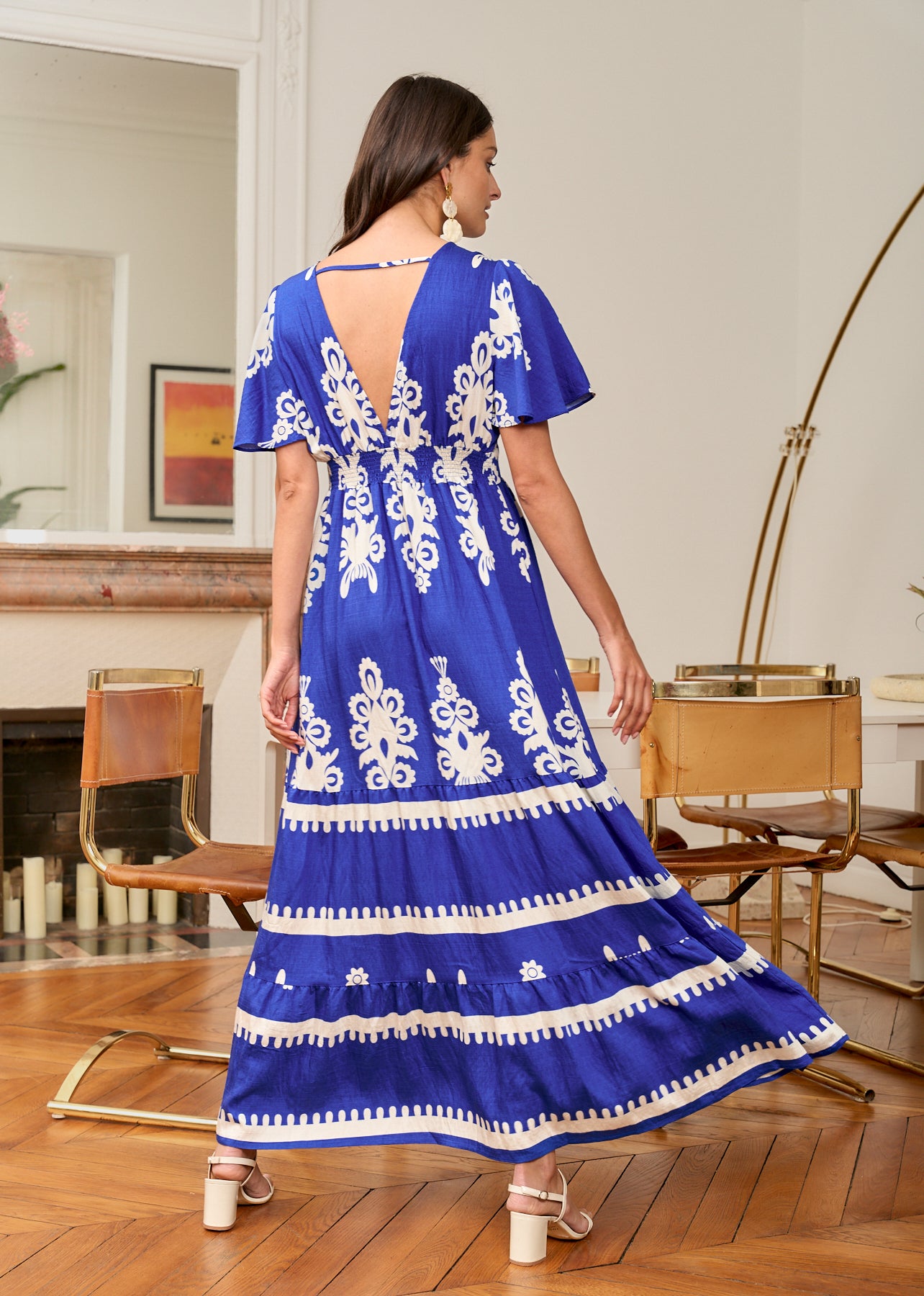 Motus_Boutique_Robe_Azure_Imprimé_Bleu_Ecru_6