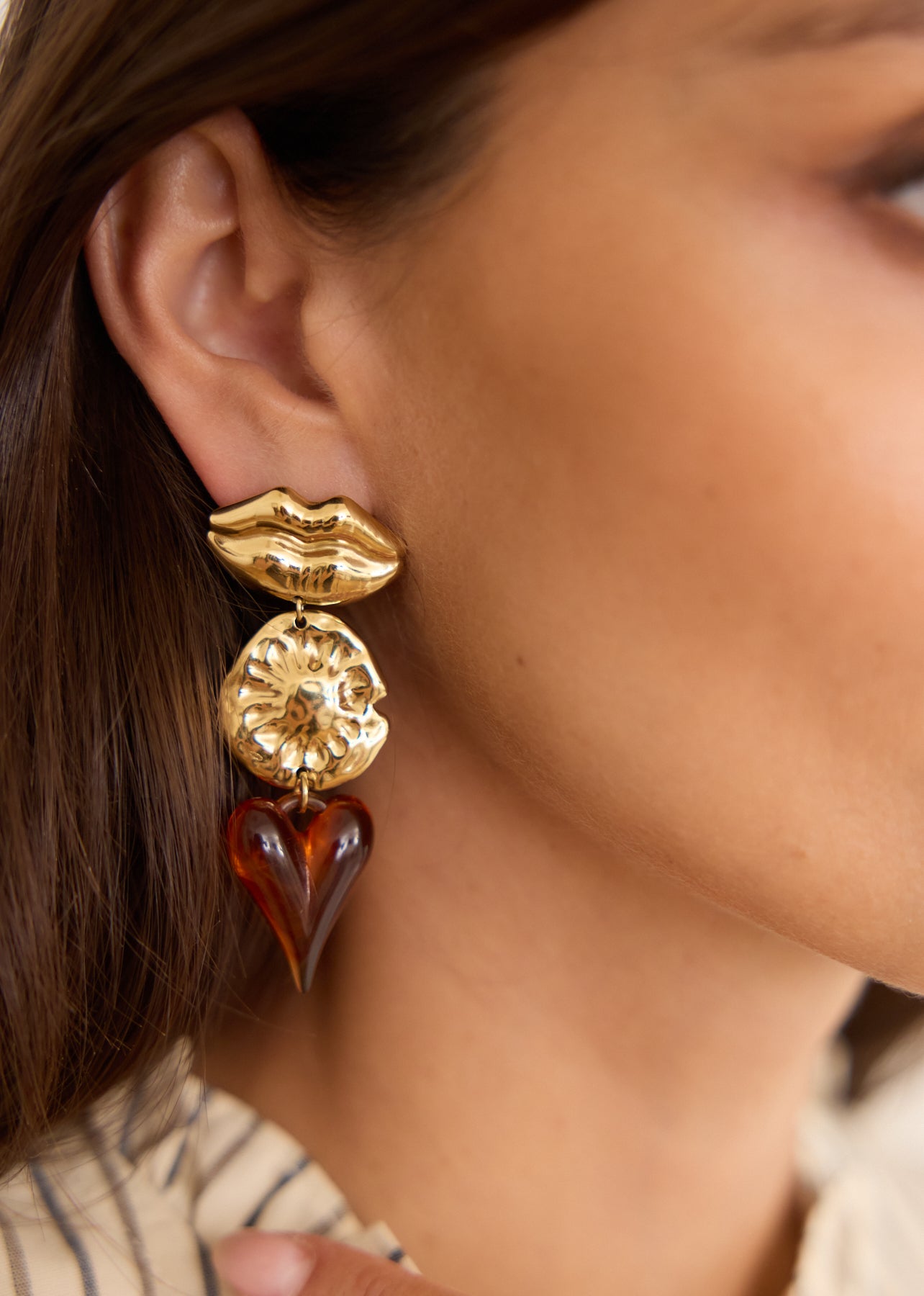 Boucles d'oreilles Lips