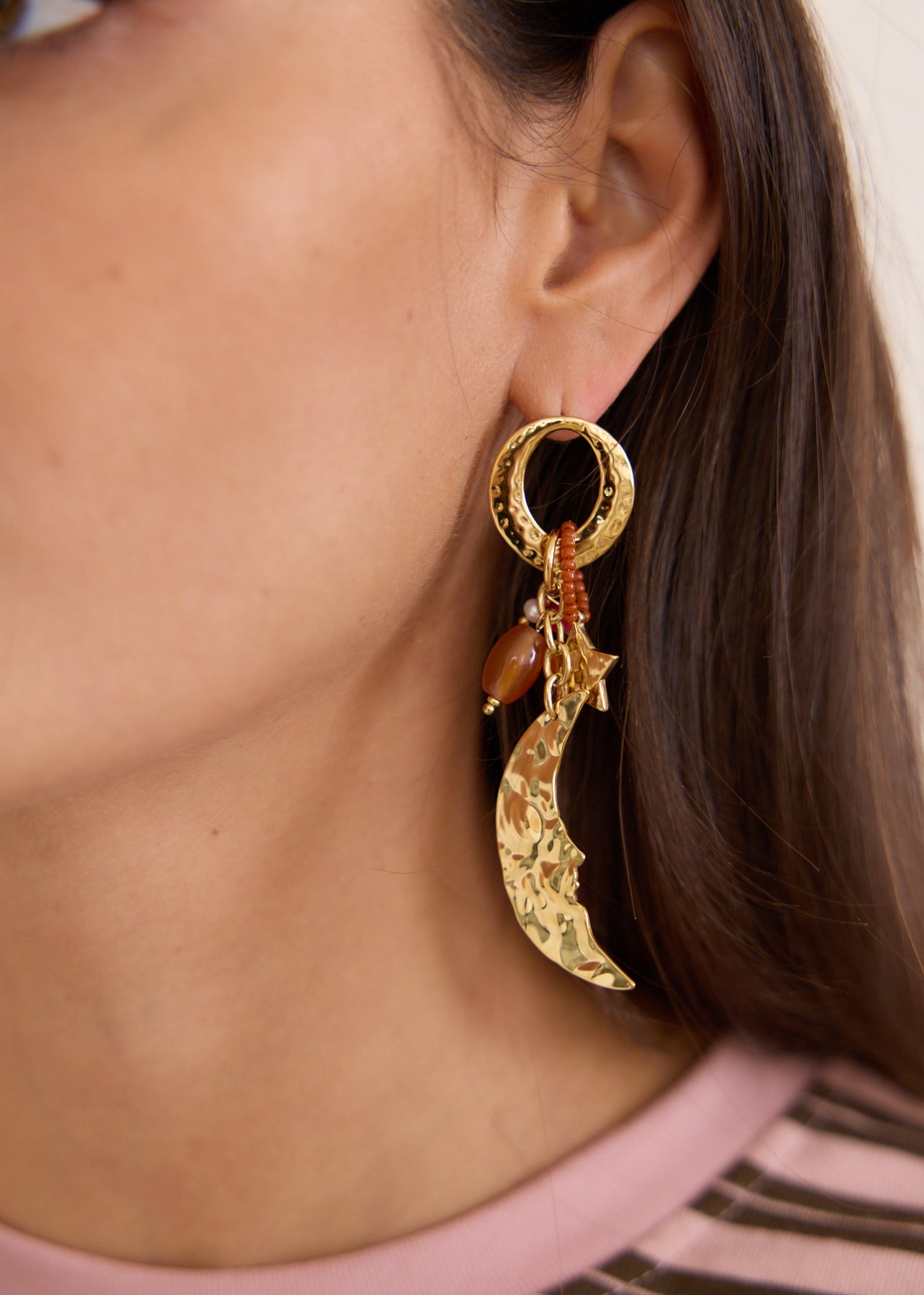 Boucles d'oreilles Moon