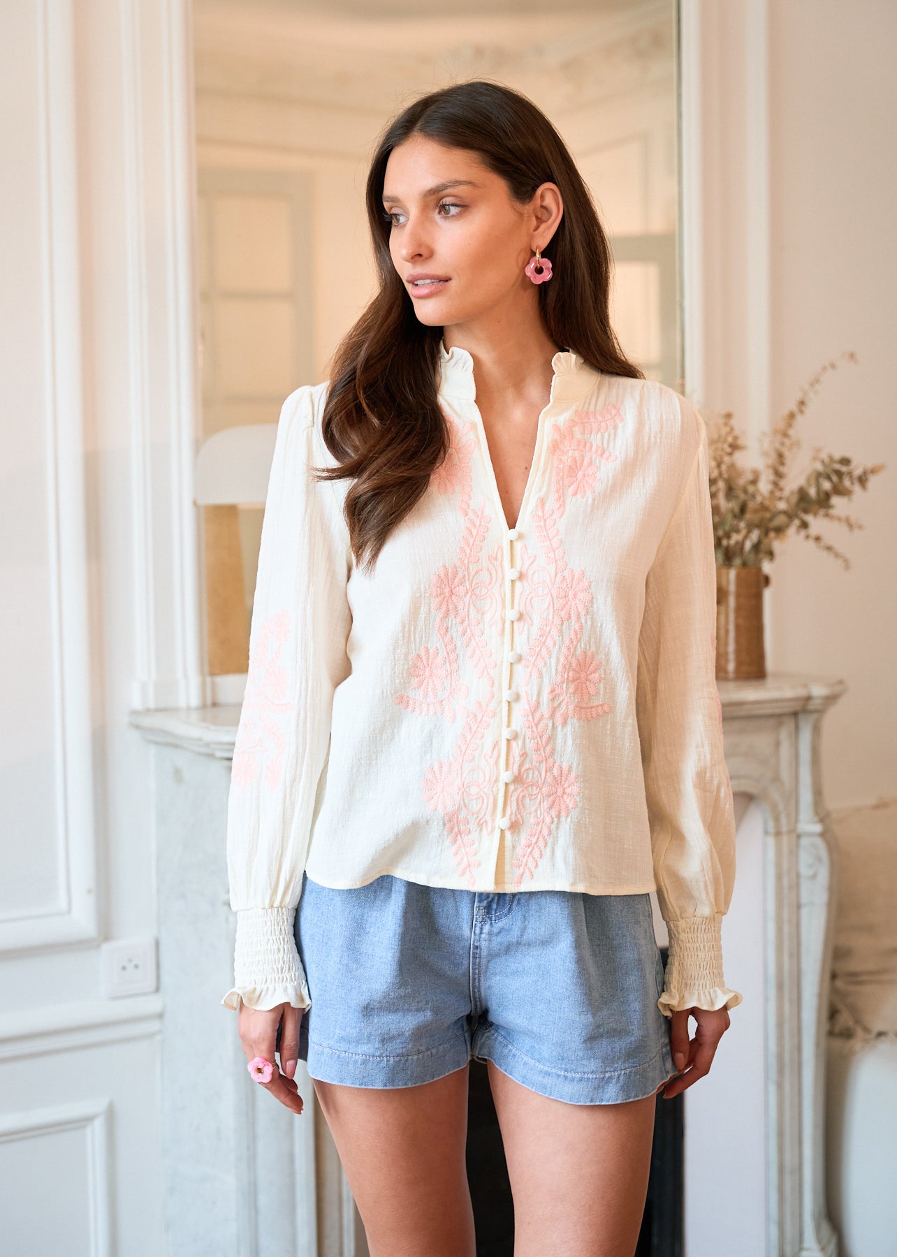 Motus_Boutique_Printemps_Blouse_Roma_Ecru_Rose_3