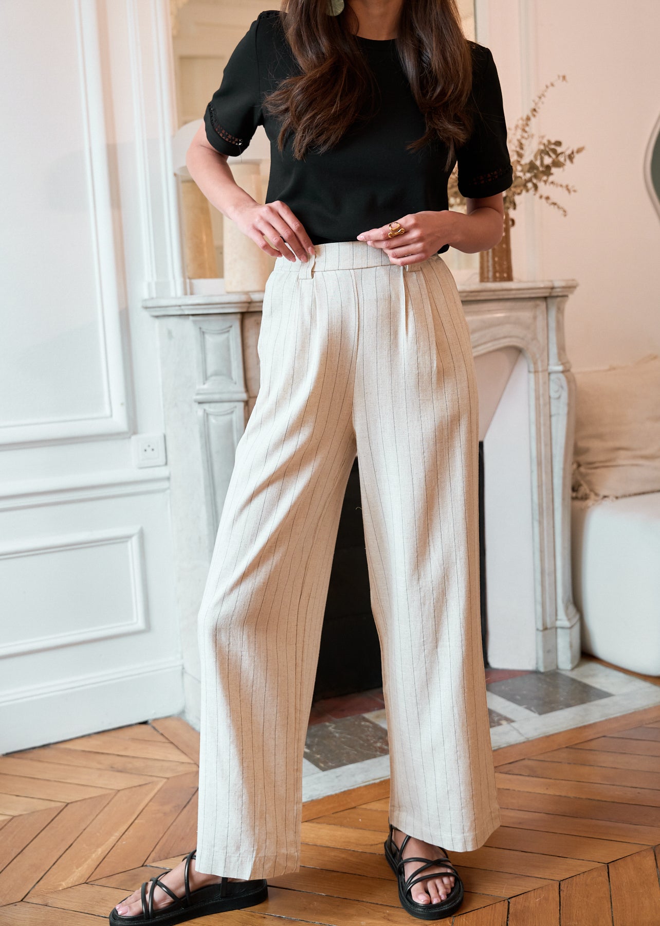 Motus_Boutique_Printemps_Pantalon_Sandro_Beige_1