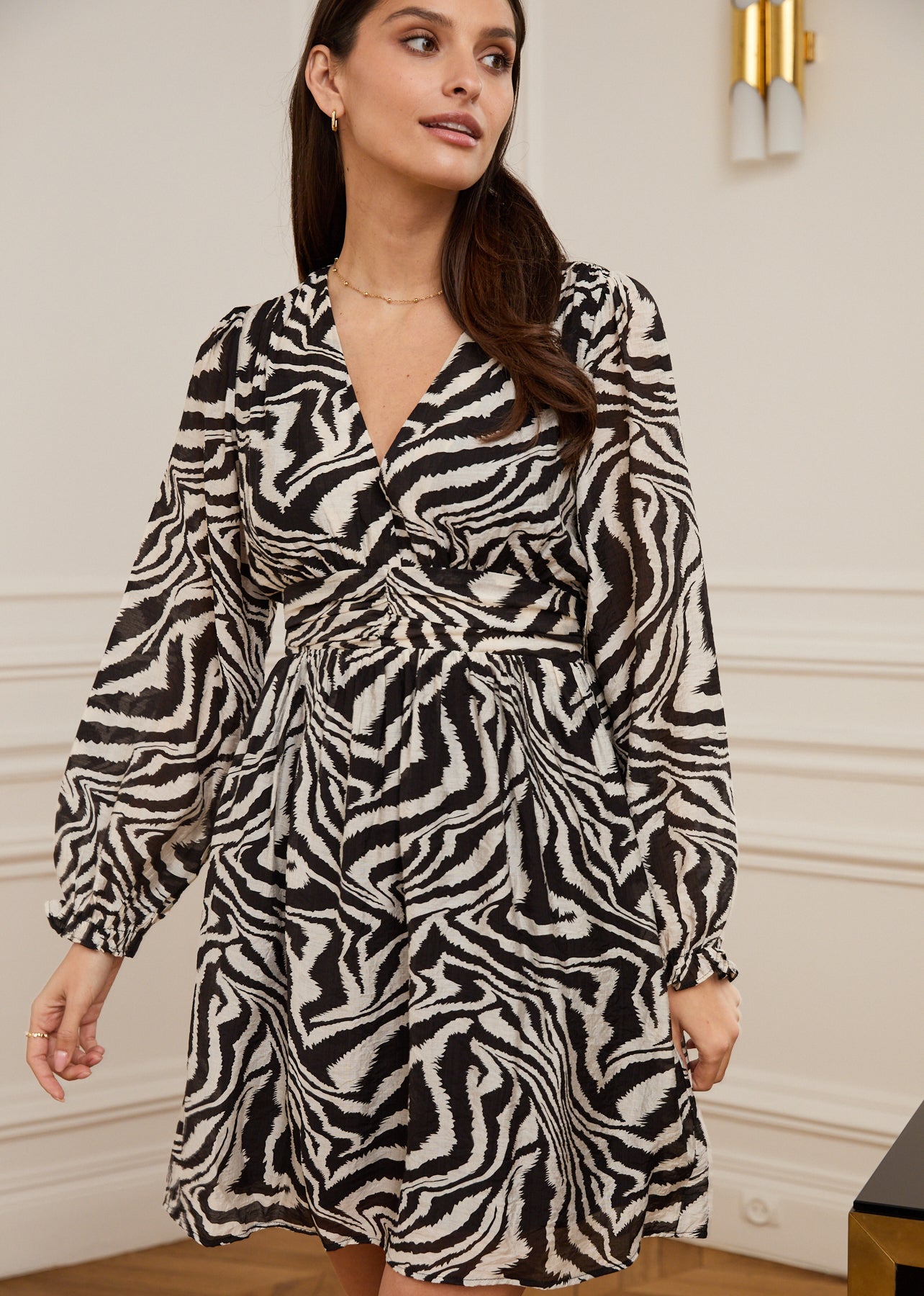 Motus_Boutique_Printemps_Robe_Assia_Animal_Noir_Ecru_6