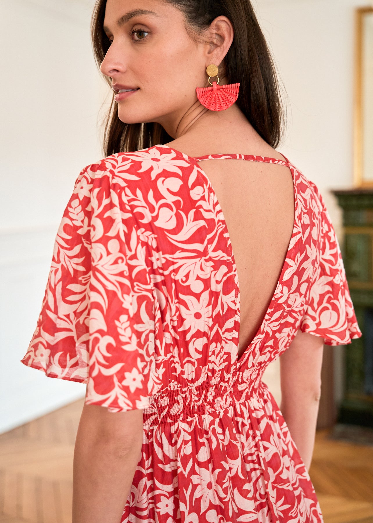 Motus_Boutique_Printemps_Robe_Dolores_Imprimé_Rouge_Ecru_5