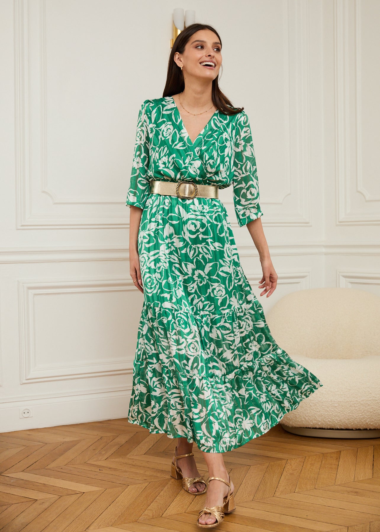 Motus_Boutique_Printemps_Robe_Louise_Motif_Vert_Blanc_1