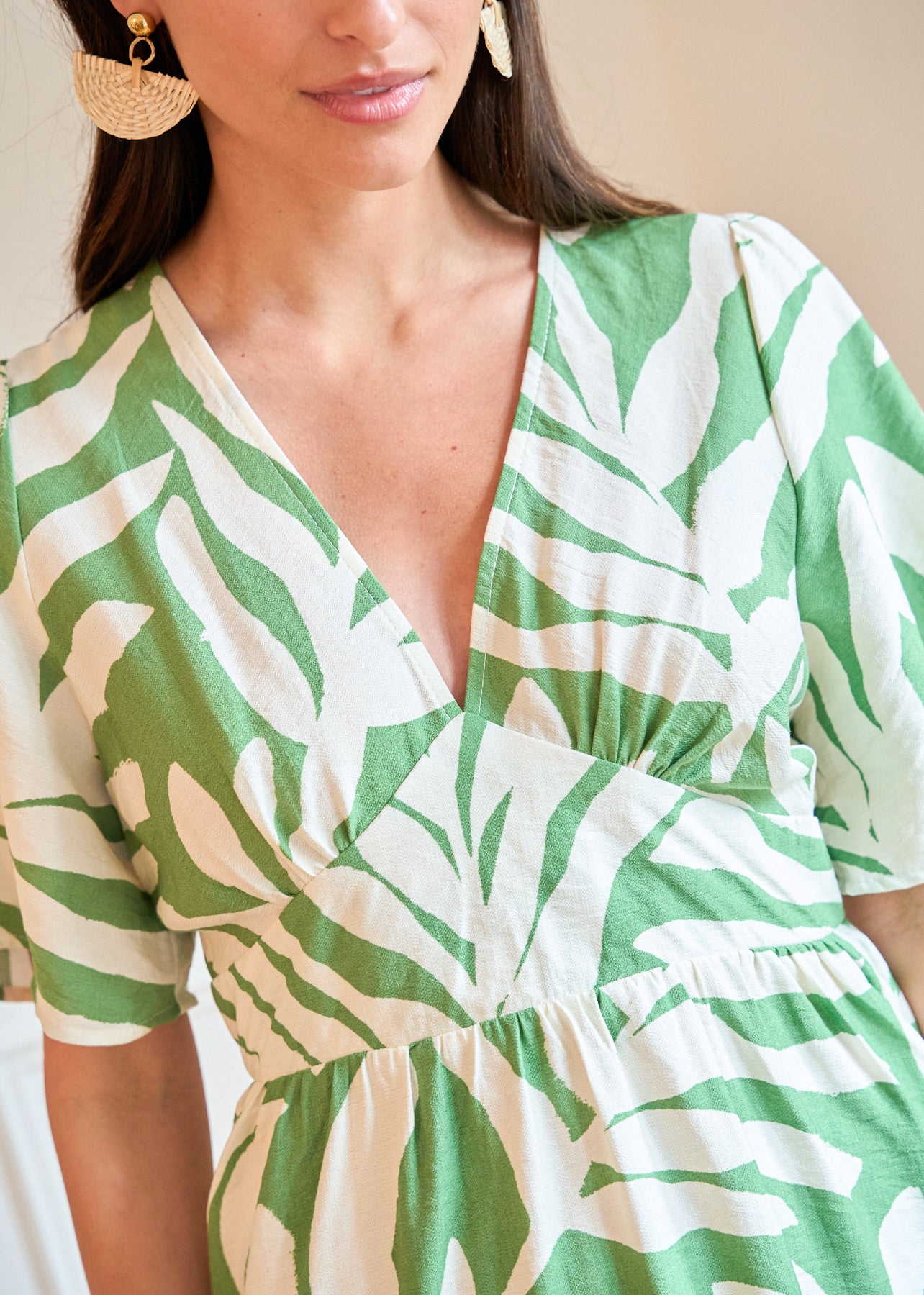 Motus_Boutique_Printemps_Robe_Malia_Imprimé_Vert_Ecru_3