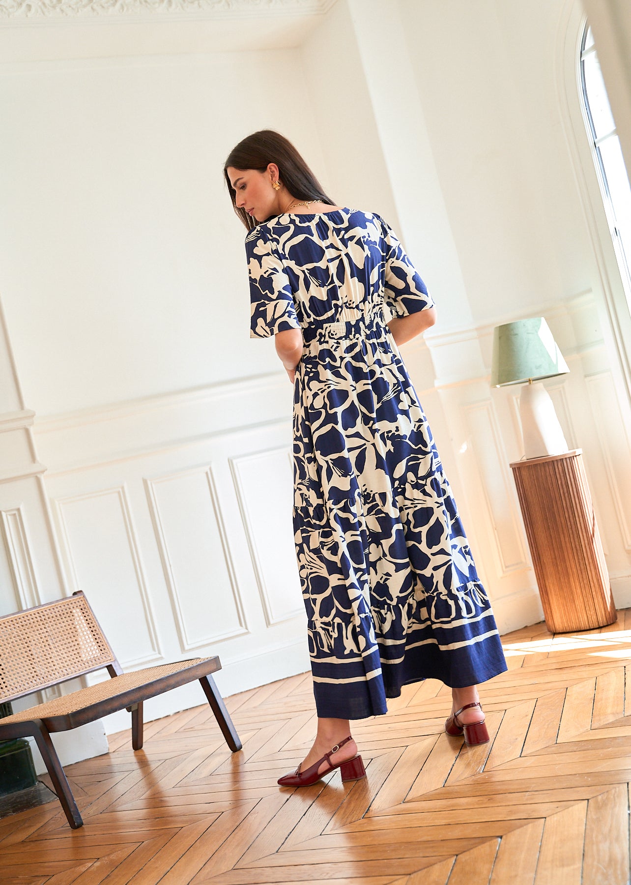 Motus_Boutique_Printemps_Robe_Salma_Marine_Ecru_4