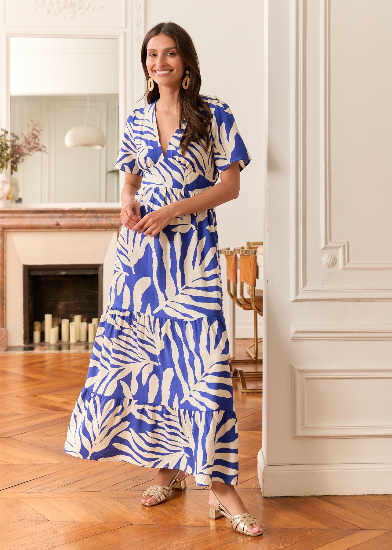 Motus_Boutique_Robe_Anaé_Floral_Bleu_Ecru_8