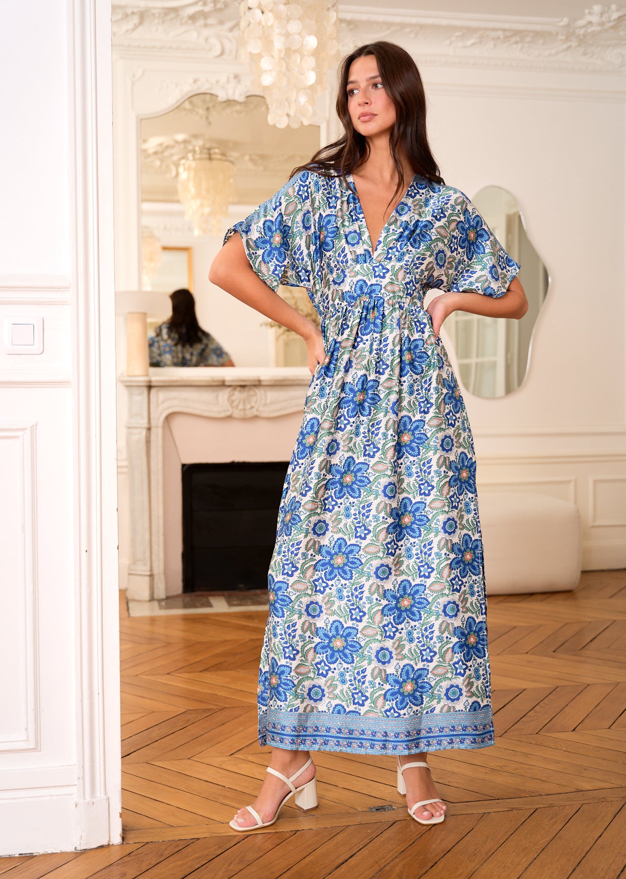 Motus_Boutique_Robe_Georgia_Imprimé_Bleu_Vert_8