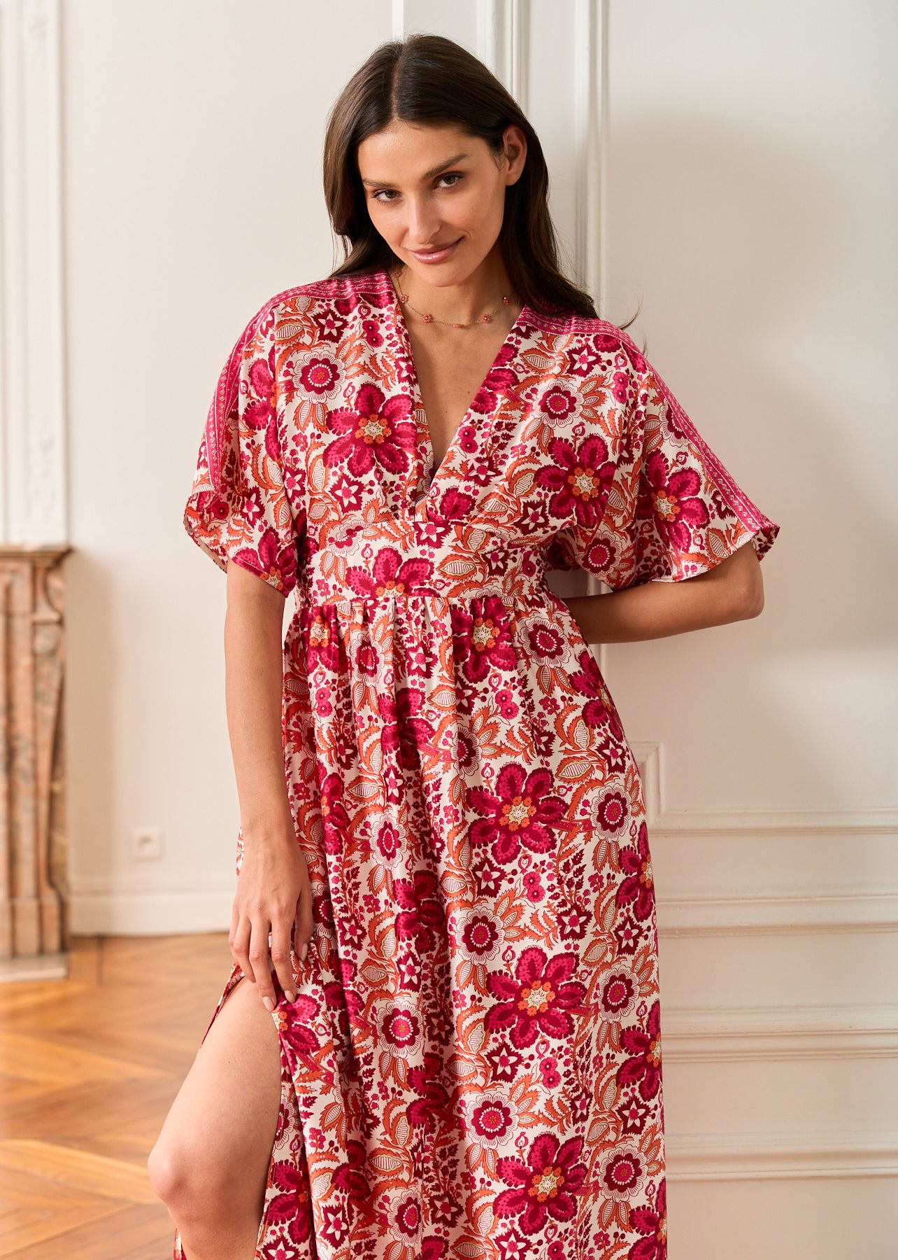 Motus_Boutique_Robe_Georgia_Imprimé_Rose_Orange_6