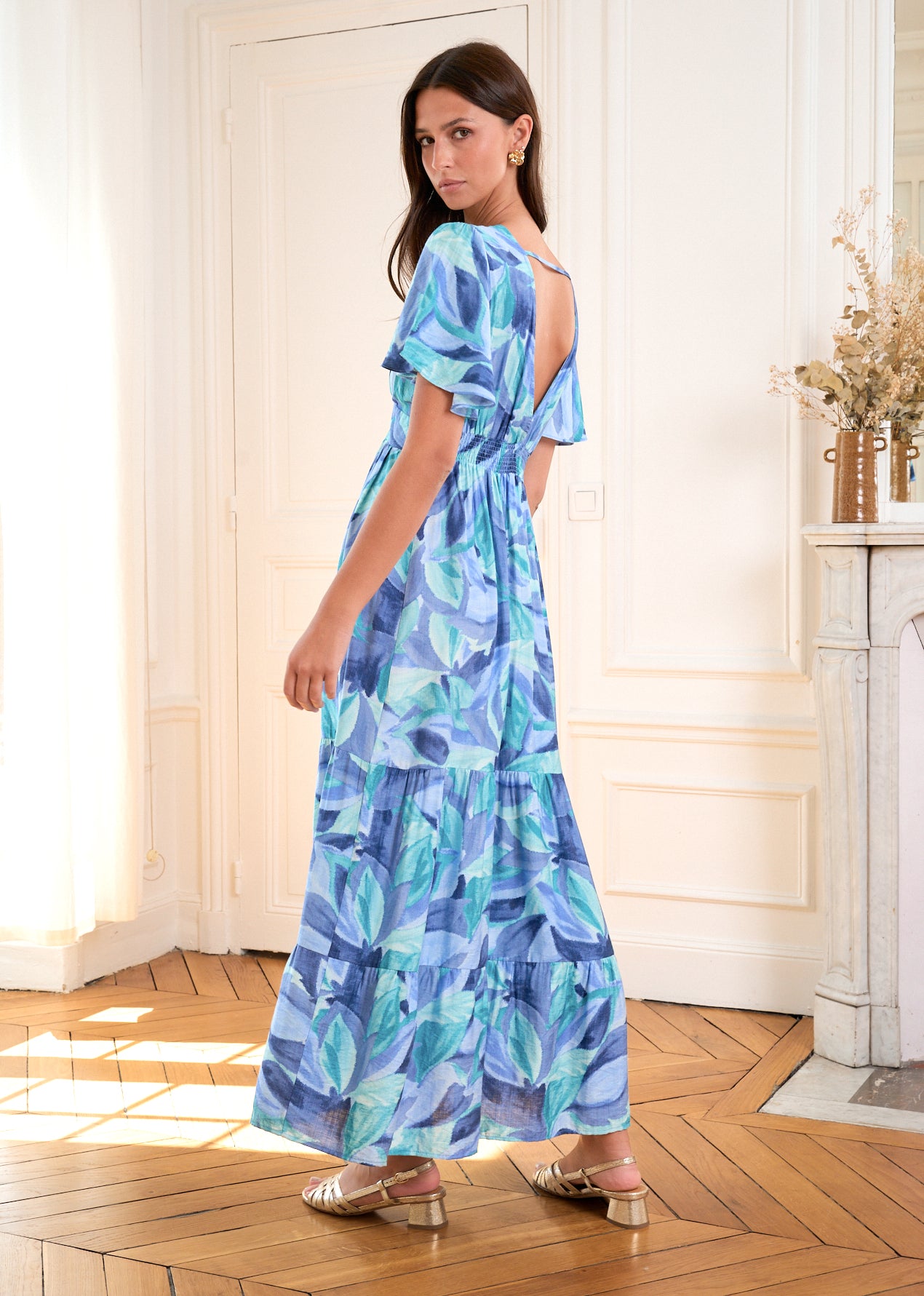 Motus_Boutique_Robe_Mia_Imprimé_Bleu_Vert_3