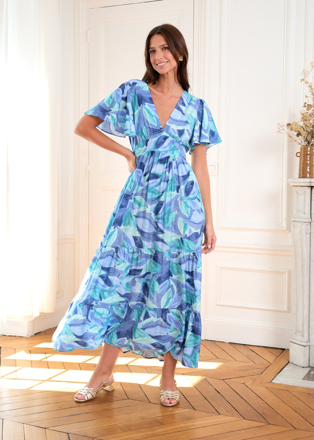 Motus_Boutique_Robe_Mia_Imprimé_Bleu_Vert_6