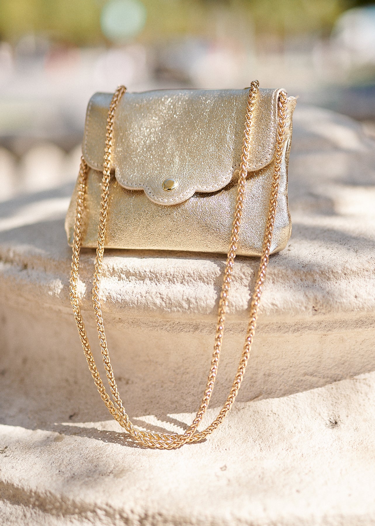Sac cuir doré hotsell